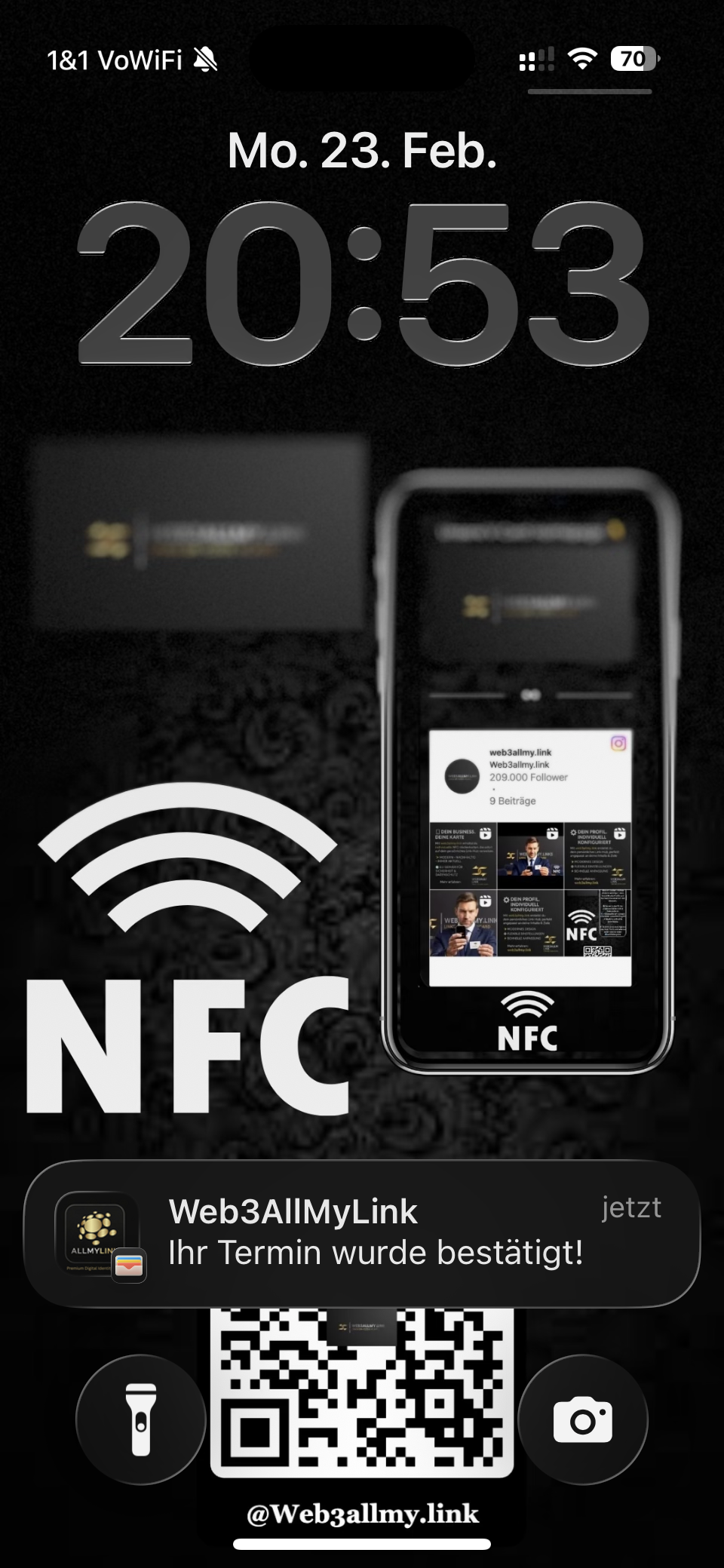 Push-Notification auf dem iPhone Sperrbildschirm